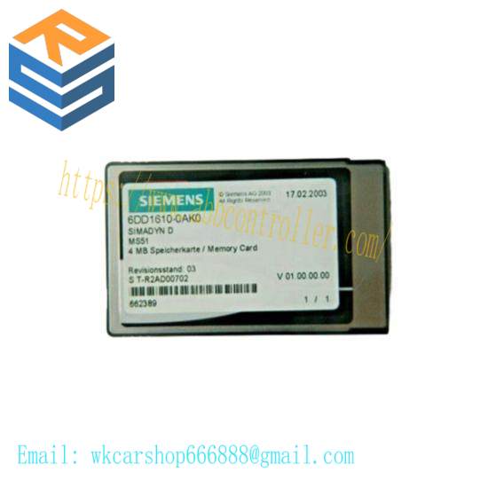 SIEMENS 6DD1610-0AK0 flash memory module