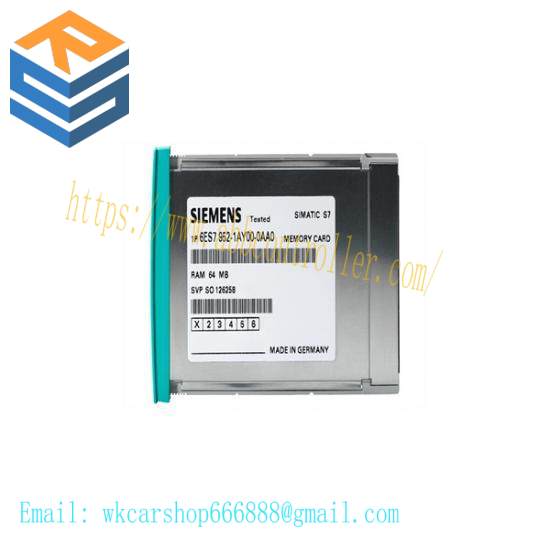 Siemens 6ES7952-1AS00-0AA0 RAM Memory Card