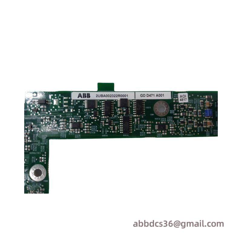 ABB 2UBA002322R0001 GDD471A001 MODULE