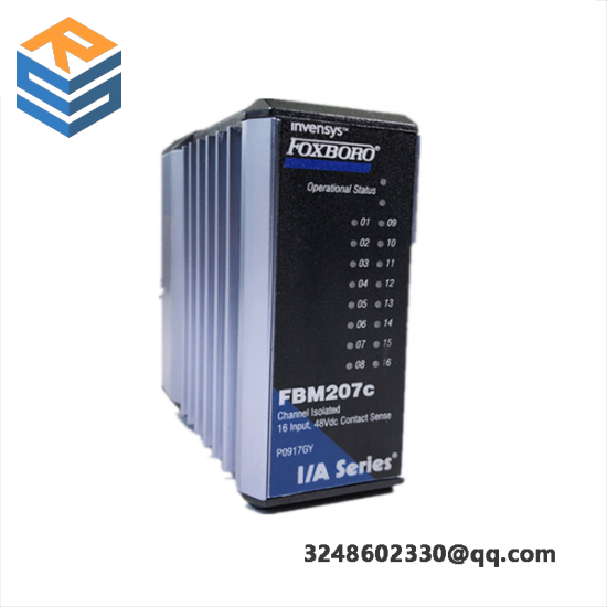 FOXBORO FBM207C P091GY 16 Channel 48Vdc Contact Input Interface Module