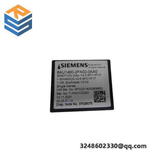 Siemens 6AU1400-2PA02-0AA0 Flash Card