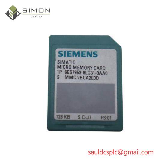 Siemens 6ES7 953-8LG31-0AA0  Micro Memory Card