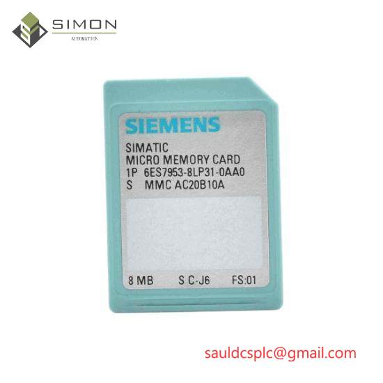 Siemens 6ES7 953-8LP31-0AA0  Memory Card