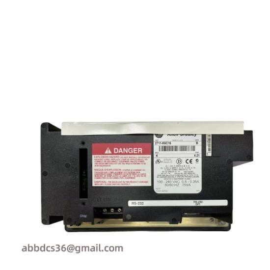 2711-K6C16 PanelView 600 Color/Keypad/RS-232 (DF1)/RS-232 Print AC