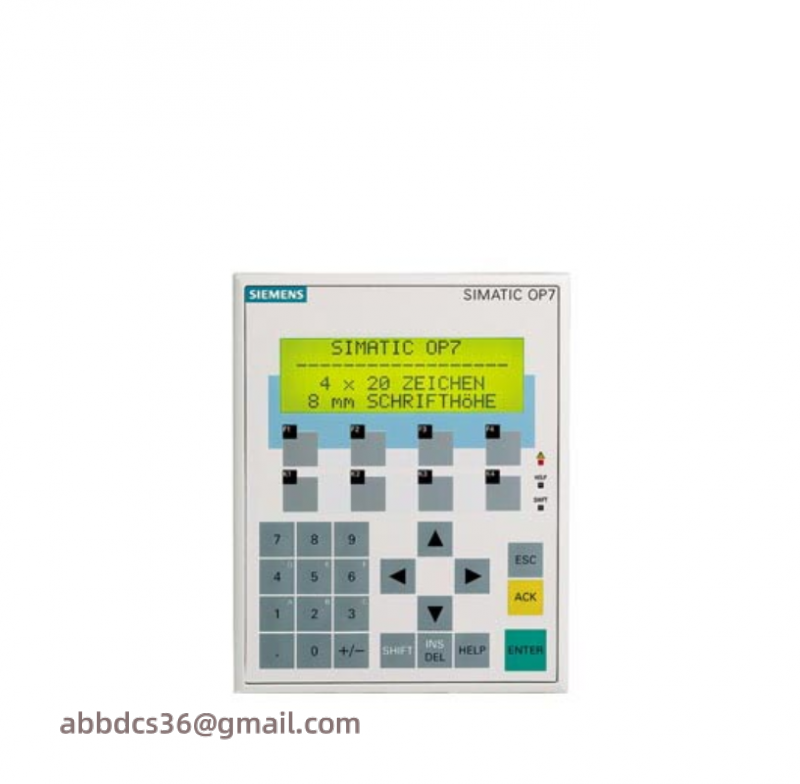 SIEMENS 6AV3607-1JC20-0AX1 Operator Panel