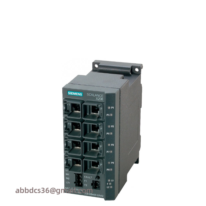 SIEMENS 6GK5208-0BA10-2AA3 SCALANCE X208