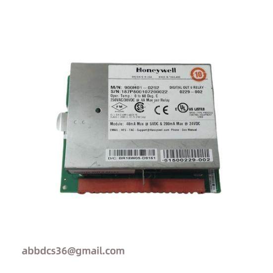 900H01-0202 Honeywell Digital Output, Relays, 8 Channel