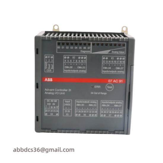 ABB 07AC91 GJR5252300R0101  Analog I/O Unit