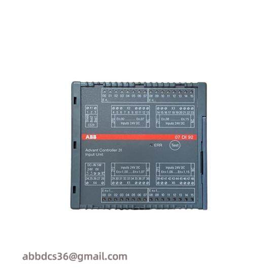 ABB 07DI92 WT92 GJR5252400R4101 Digital I/O module