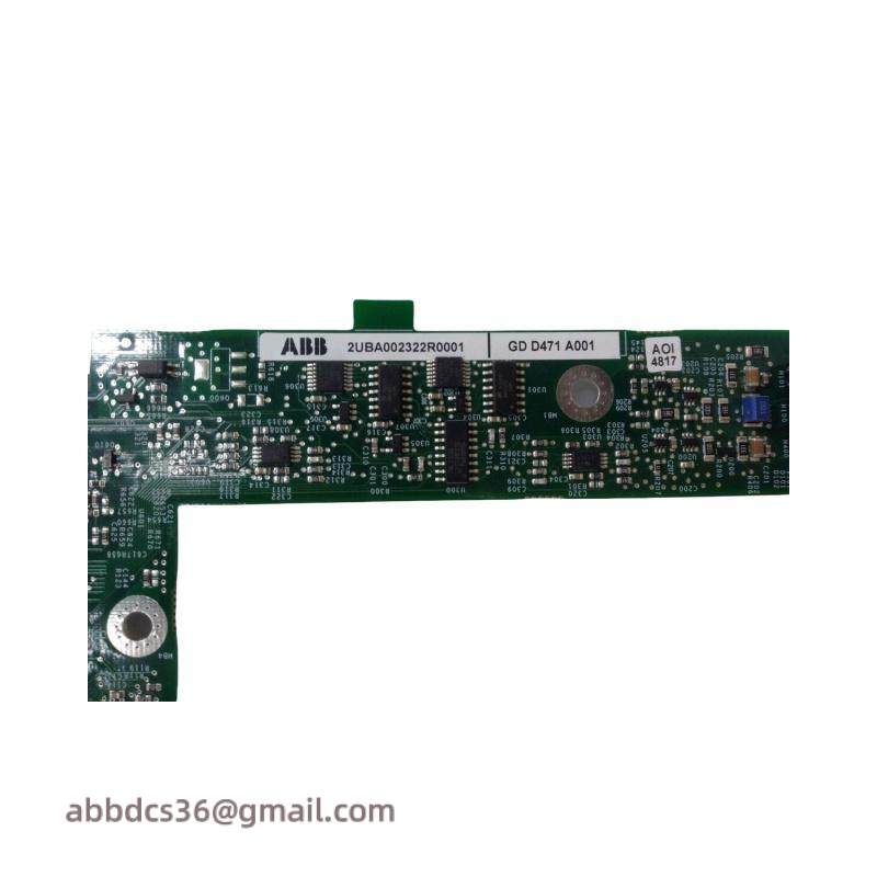 ABB 2UBA002322R0001 GDD471A001 MODULE