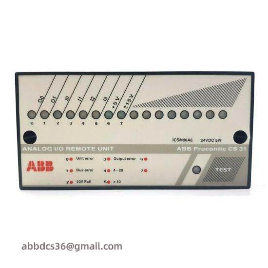 ABB ICSM06A6  Analog I/O Remote Unit