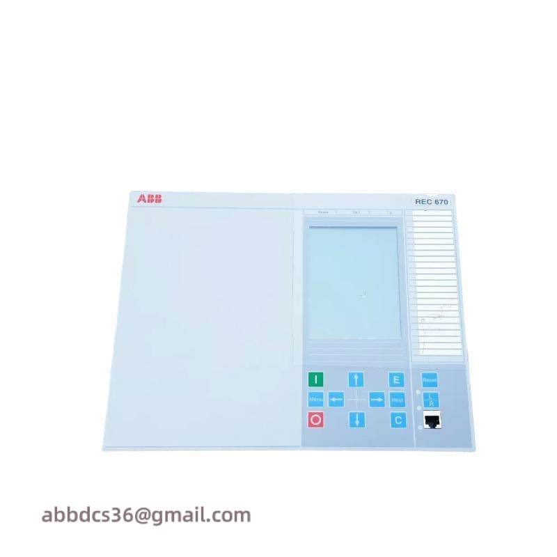 ABB REC670 1MRK000008-NB Rec670 Bay Control Display