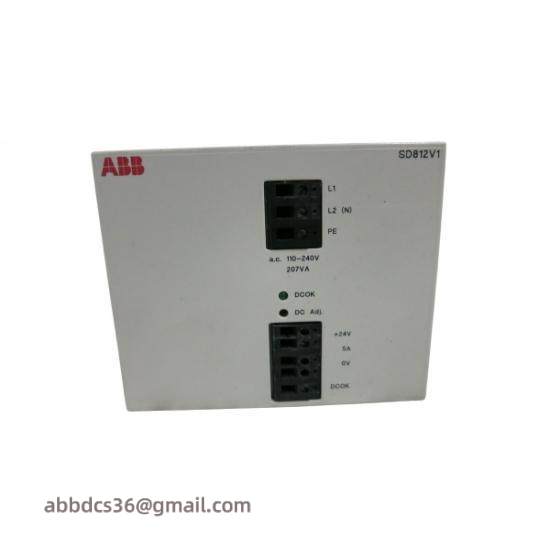 ABB SD812V1 3BSC610045R2 Power Supply Module