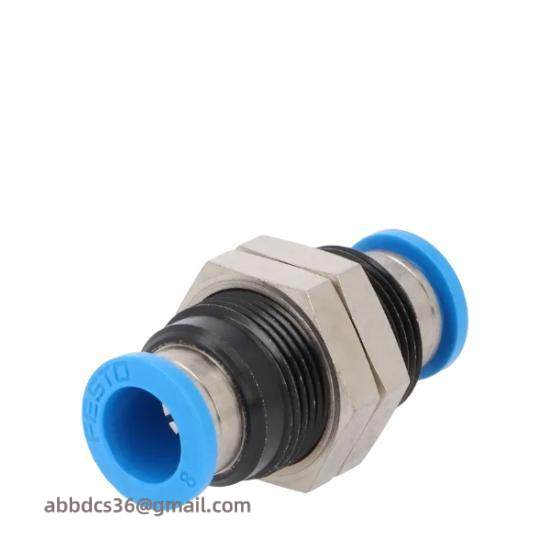 FESTO QSS-8 153159  Push-In Bulkhead Connector 8mm NOP