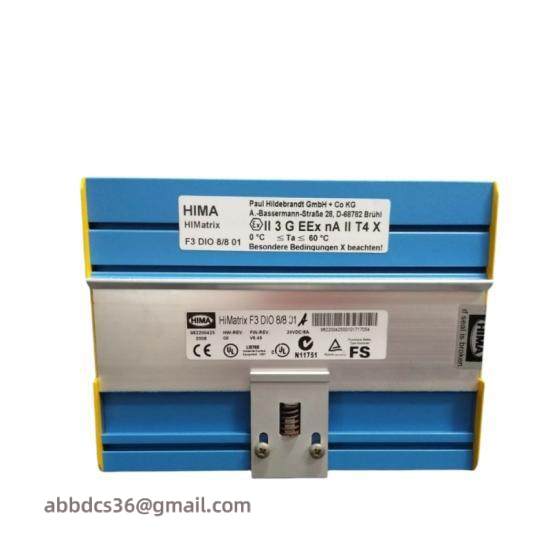 Hima F3 DIO 8/8 01  Hiamtrix F3 DIO 8/8 01 Control Module