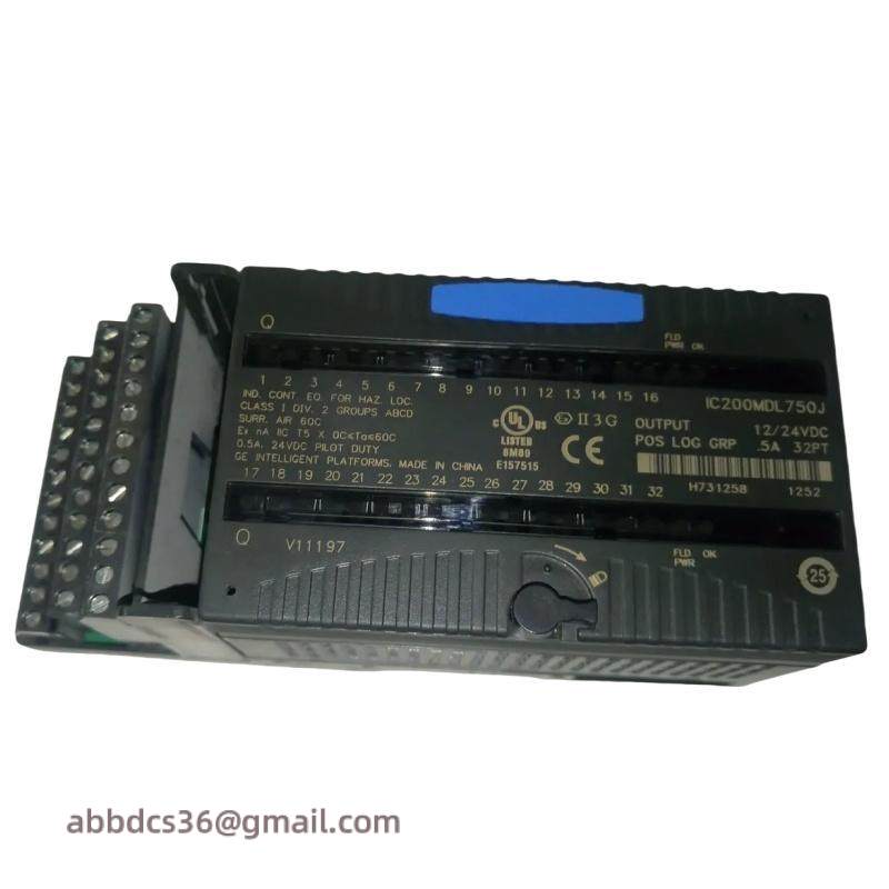 GE IC200MDL750J VersaMax output module