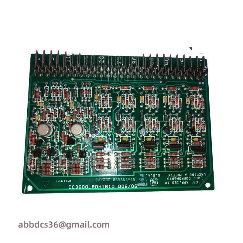 GE IC3600LRDH1B1D Relay Driver card