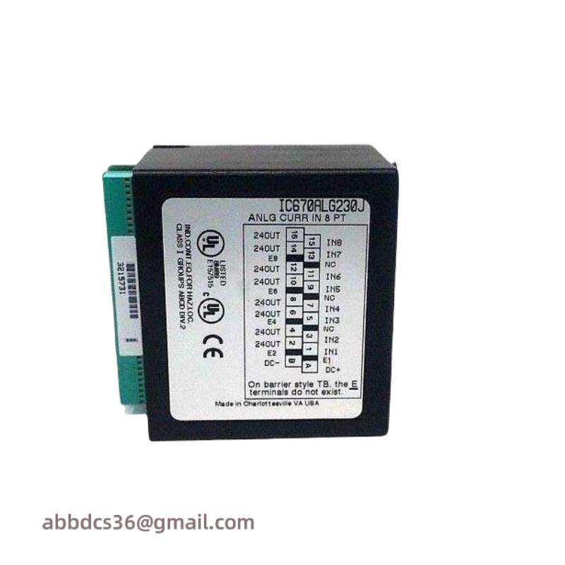 GE IC670ALG230 Analog Input Current 8 Channel Module