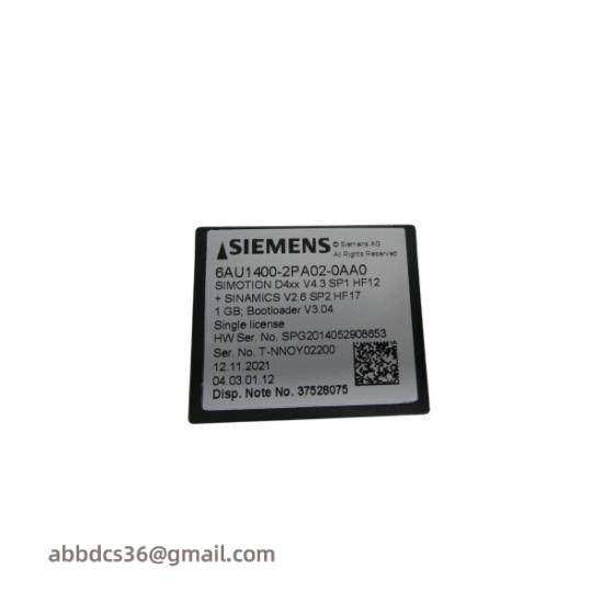 Siemens 6AU1400-2PA02-0AA0 Flash Card