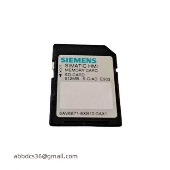 Siemens 6AV6 671-8XB10-0AX1 SIMATIC SD memory card