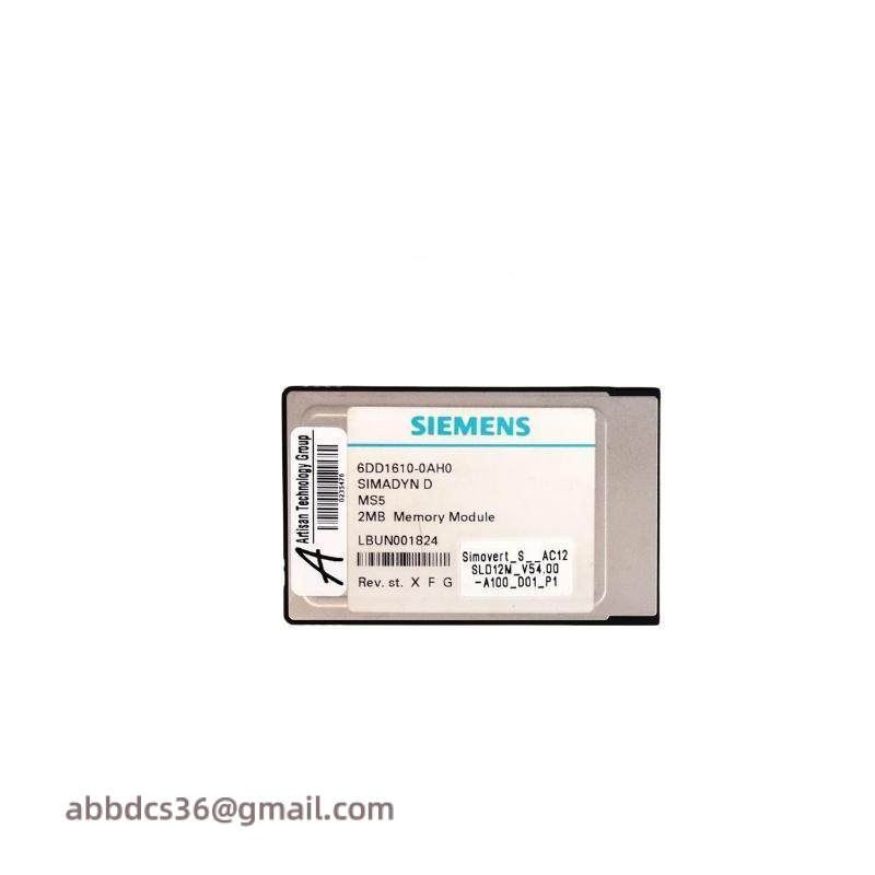 SIEMENS 6DD1610-0AH0 SIMADYN D Memory Submodule