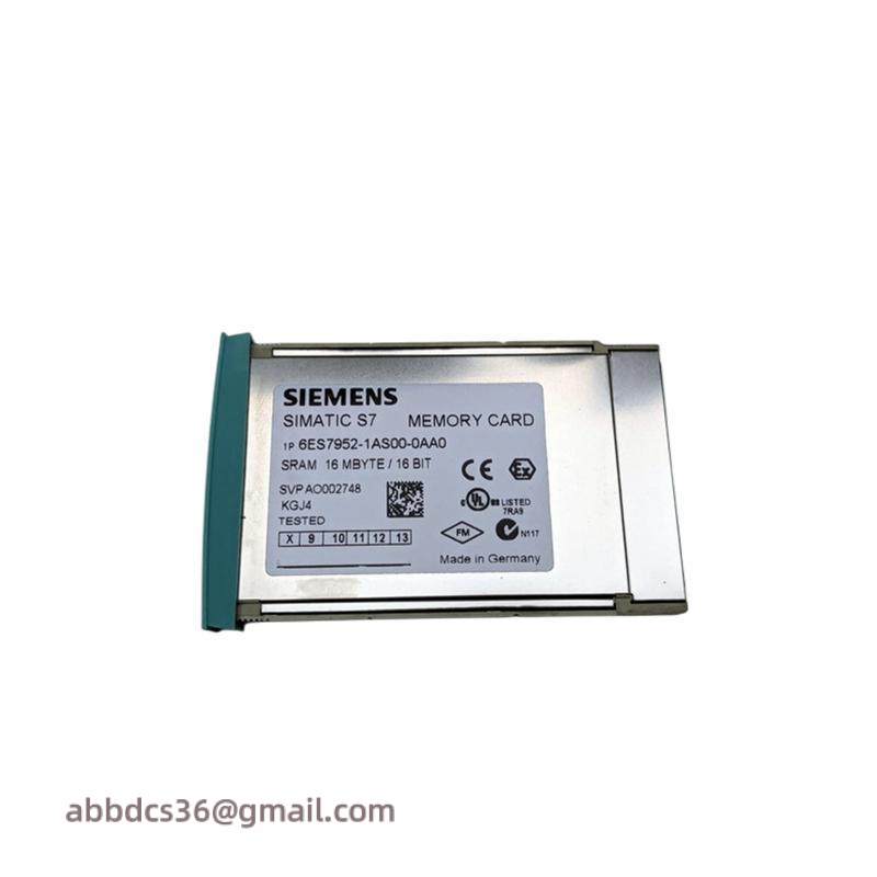 SIEMENS 6ES7952-1AS00-0AA0 MEMORY RAM CARD