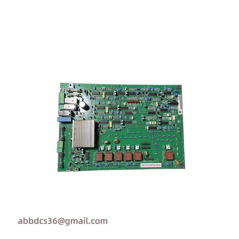 SIEMENS 6SE7036-0EF85-0EA0 PC BOARD ASSEMBLY