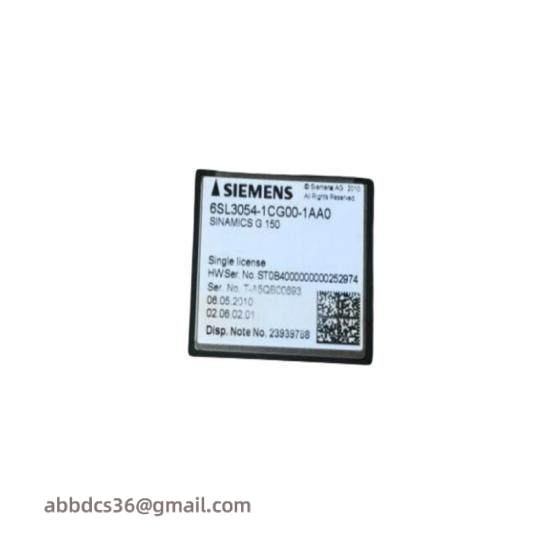 Siemens 6SL3 054-1CG00-1AA0 Compact Flash Card