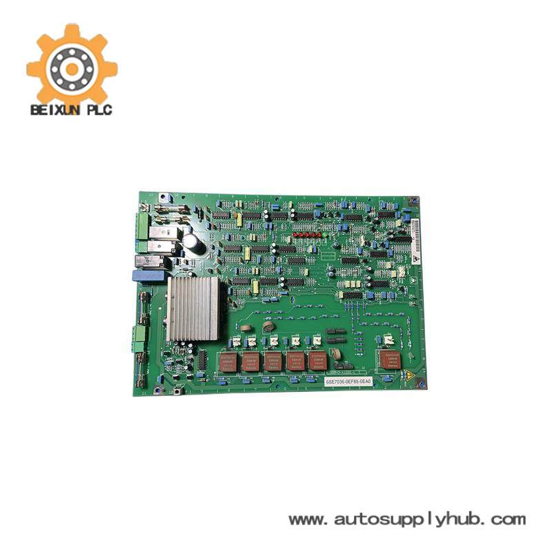 SIEMENS 6SE7036-0EF85-0EA0 PC BOARD ASSEMBLY