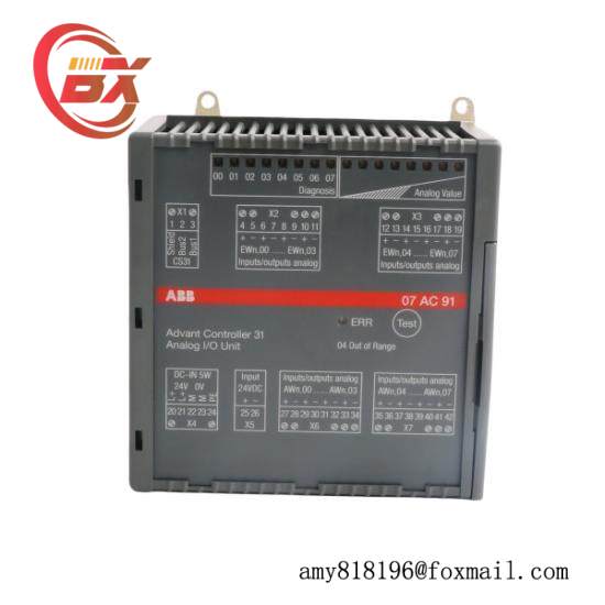ABB 07AC91 GJR5252300R0101  Analog I/O Unit