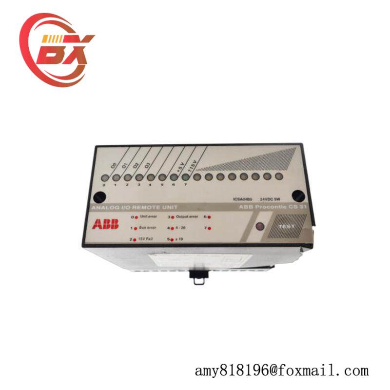 ABB ICSA04B5 ANALOG I/O REMOTE UNIT