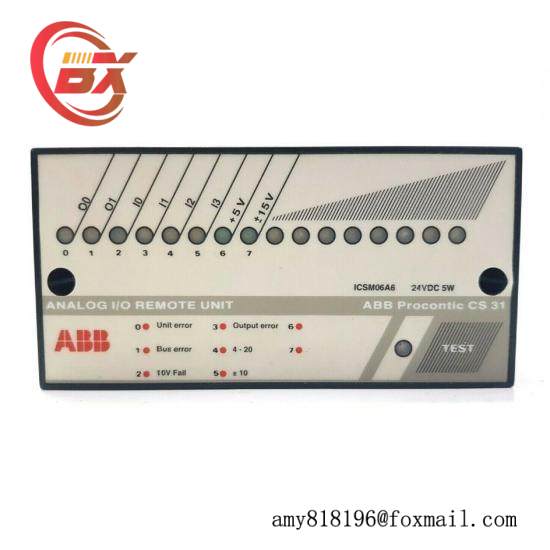 ABB ICSM06A6  Analog I/O Remote Unit