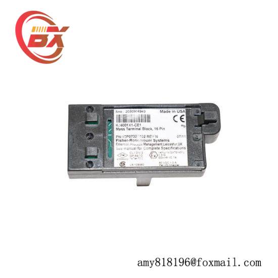 EMERSON KJ4001X1-CE1 12P0732X022 16 Pin Mass Terminal Block