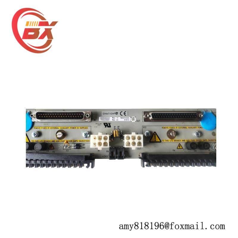 Emerson Ovation 3A99266G01 Local Input Output Transition Panel