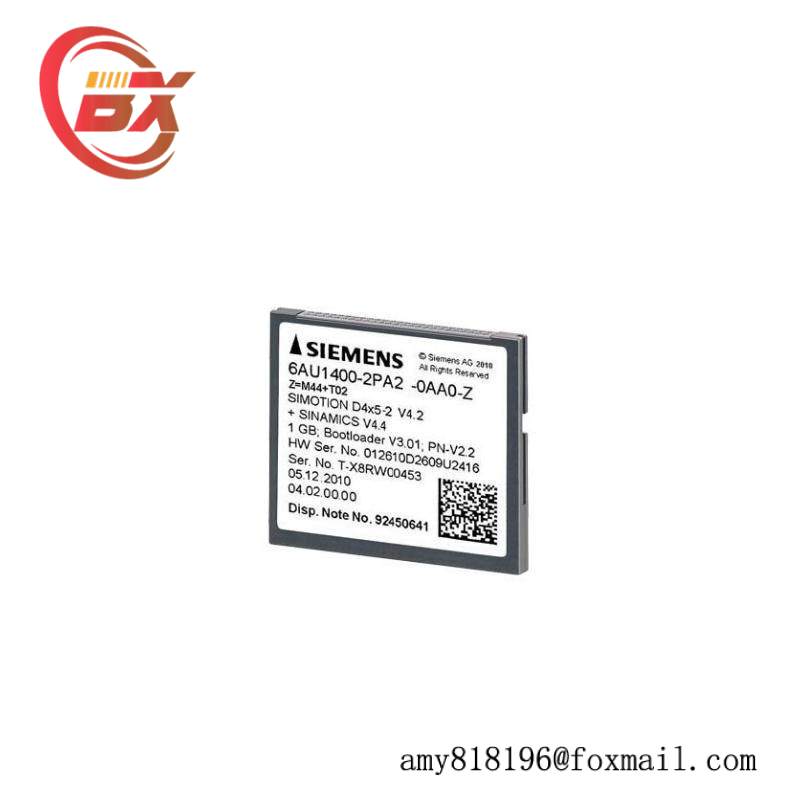 SIEMENS 6AU1400-2PA02-0AA0 1 GB Compact Flash Card