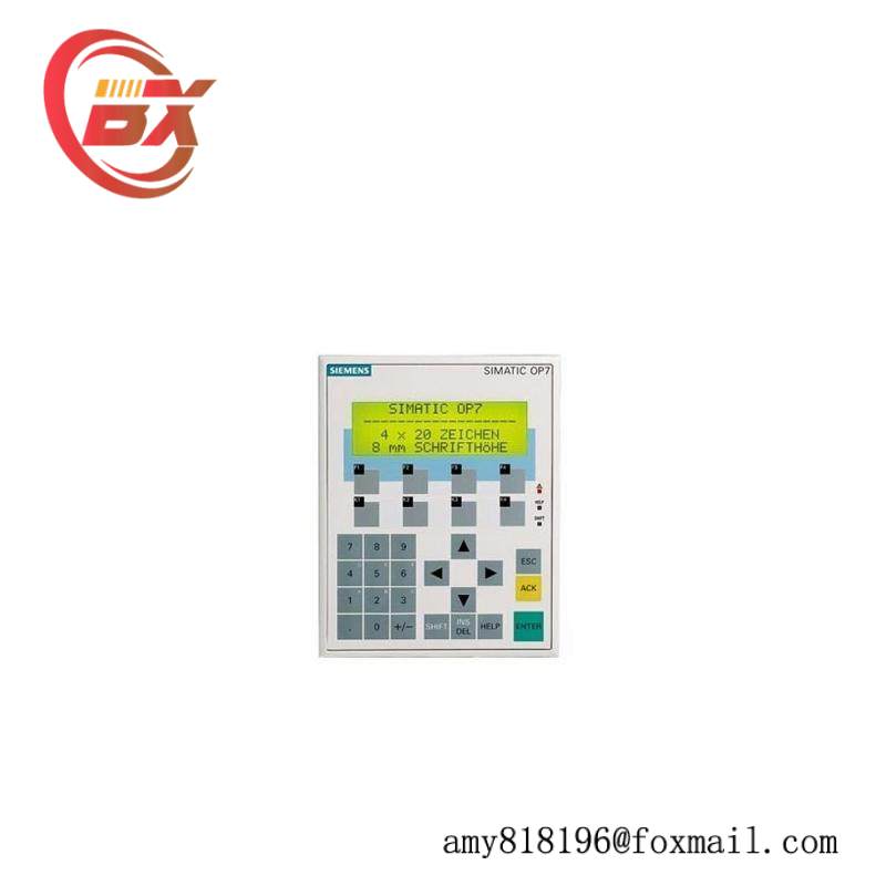 SIEMENS 6AV3607-1JC00-0AX1 Operator Panel OP7/PP LC Display