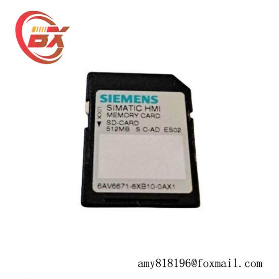 Siemens 6AV6 671-8XB10-0AX1 SIMATIC SD memory card