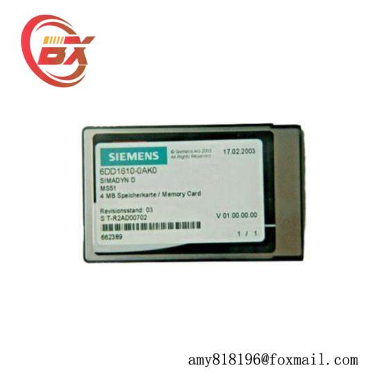SIEMENS 6DD1610-0AK0 flash memory module