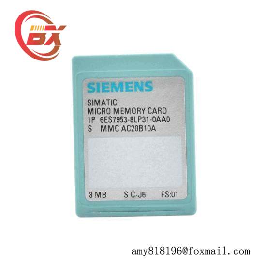 Siemens 6ES7 953-8LP31-0AA0  Memory Card