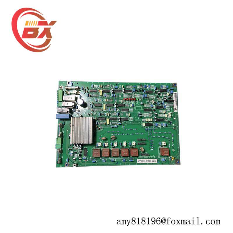 SIEMENS 6SE7036-0EF85-0EA0 PC BOARD ASSEMBLY