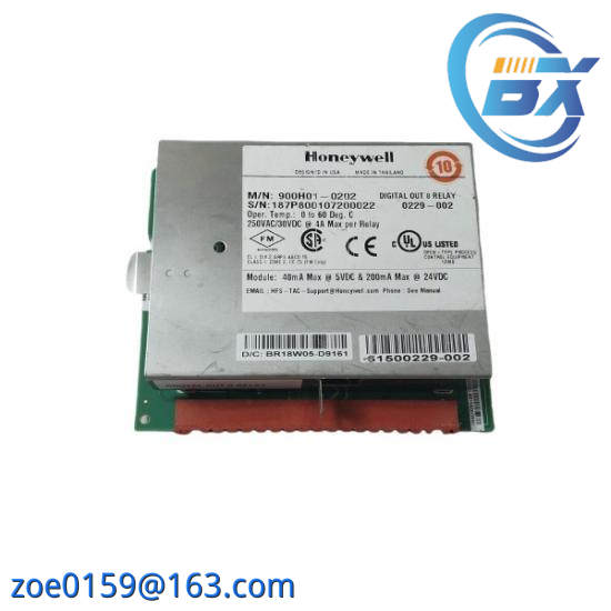 900H01-0202 Honeywell Digital Output, Relays, 8 Channel