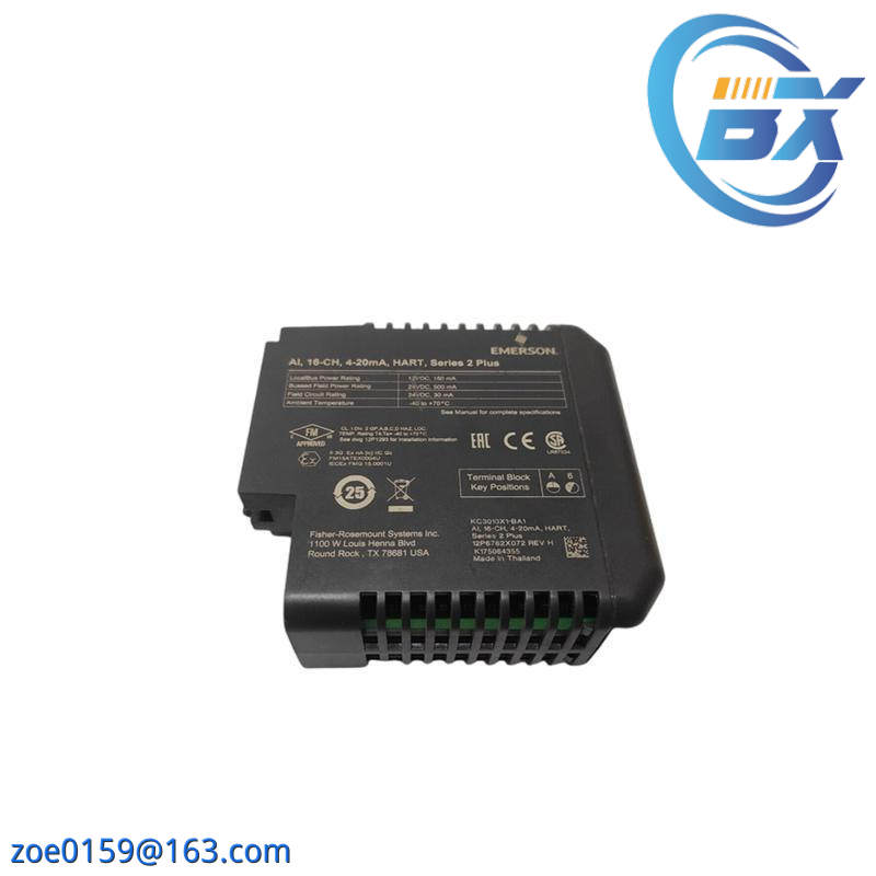 Emerson KC3010X1-BA1 12P6762X062 Traditional I/O