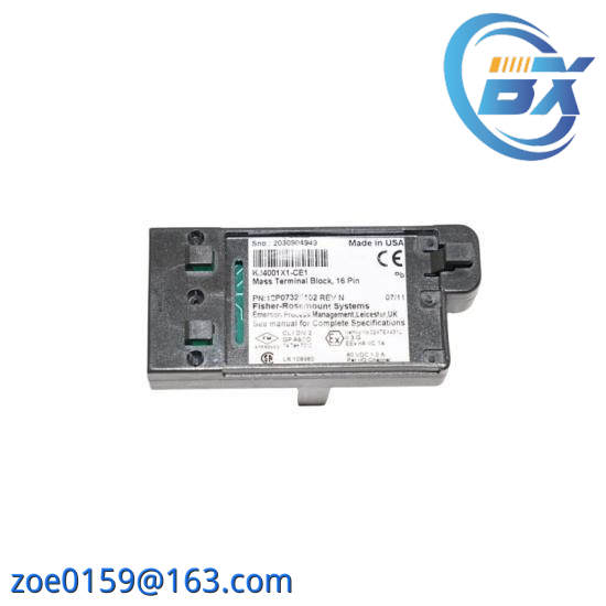 EMERSON KJ4001X1-CE1 12P0732X022 16 Pin Mass Terminal Block