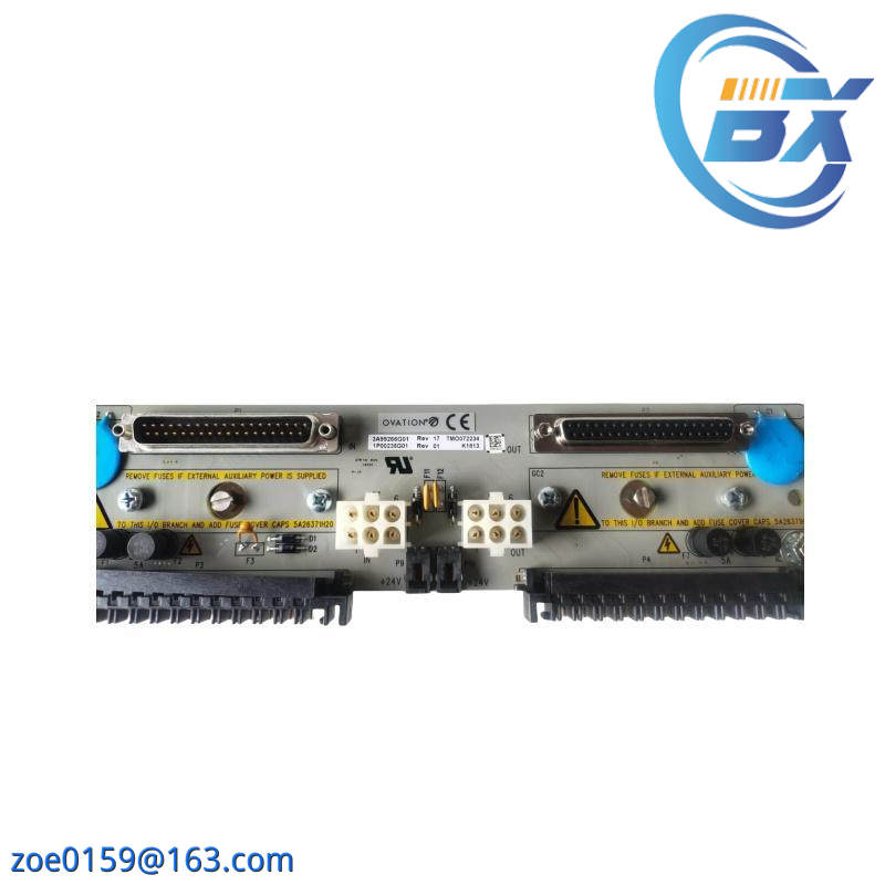 Emerson Ovation 3A99266G01 Local Input Output Transition Panel