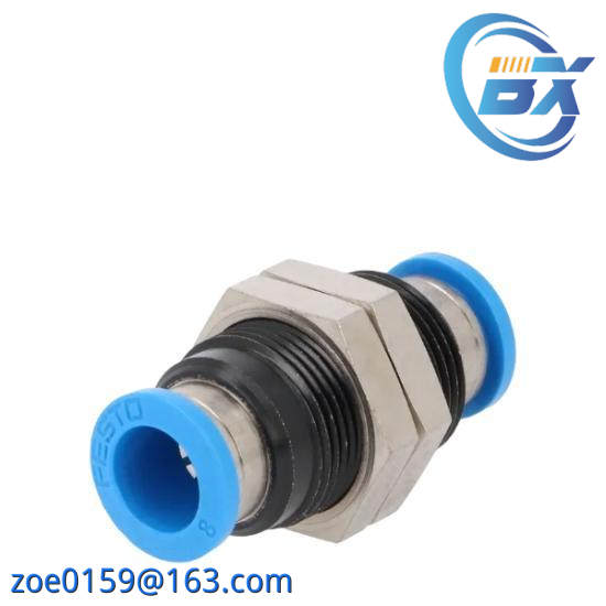 FESTO QSS-8 153159  Push-In Bulkhead Connector 8mm NOP
