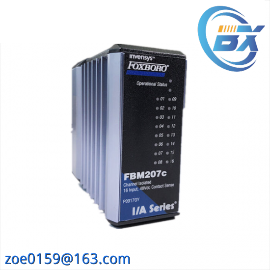 FOXBORO FBM207C P091GY 16 Channel 48Vdc Contact Input Interface Module