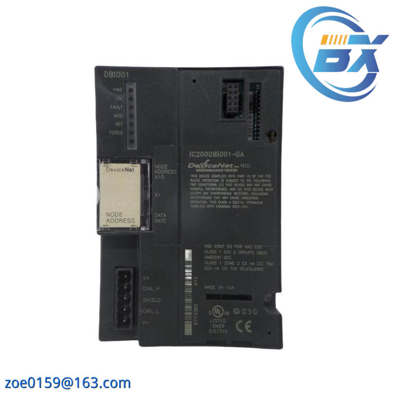 GE Fanuc IC200DBI001 (I/O) DeviceNet Network Interface Unit