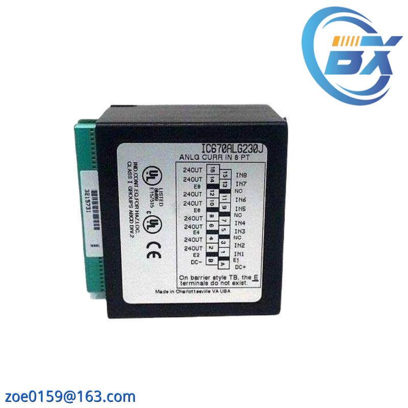 GE IC670ALG230 Analog Input Current 8 Channel Module