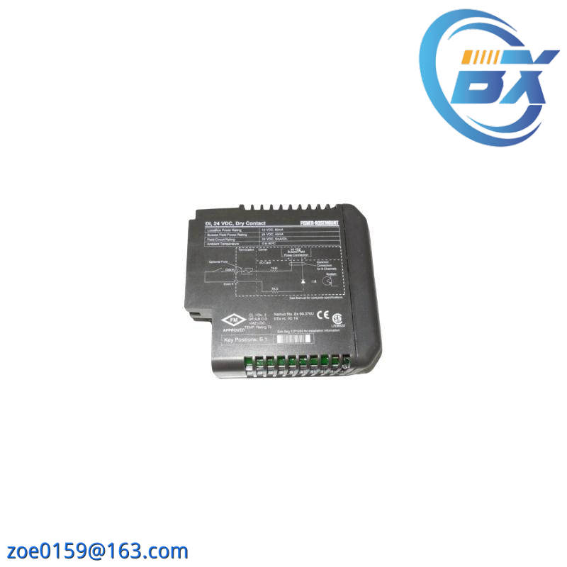 EMERSON KJ3001X1-BB1 12P0550X132 DI 8-Channel 24 VDC Dry Contact Card