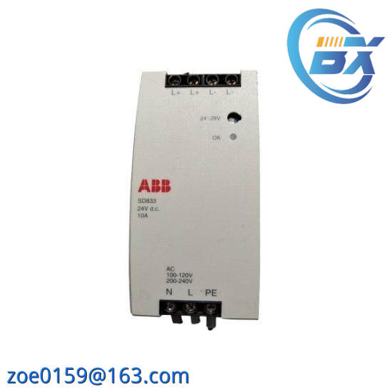 SD833 3BSC610066R1  Power Supply  ABB